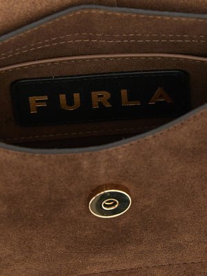Furla Braune Kalbsleder-Handtasche