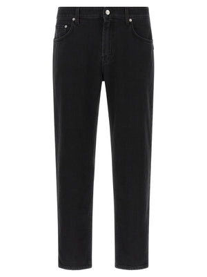 Department 5 Schwarze Cropped Jeans aus Baumwolle