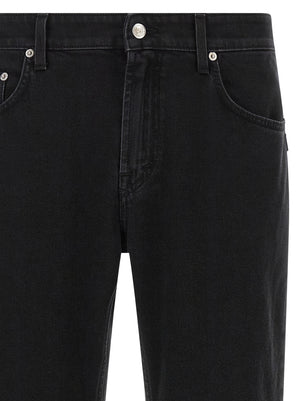 Department 5 Schwarze Cropped Jeans aus Baumwolle