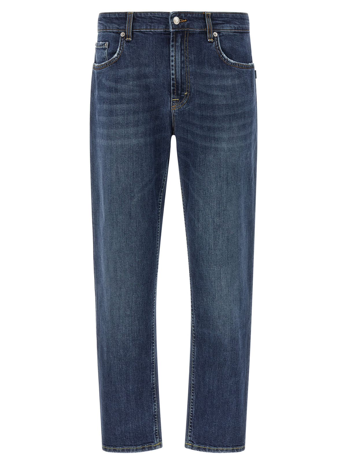 Department 5 Blaue Cropped Jeans aus Baumwolle