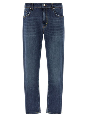 Department 5 Blaue Cropped Jeans aus Baumwolle