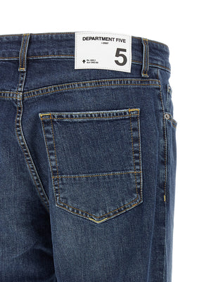 Department 5 Blaue Cropped Jeans aus Baumwolle