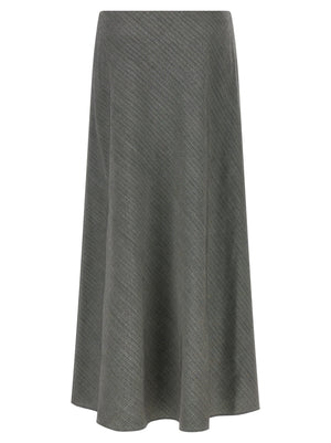 Alberta Ferretti Grauer Minirock aus Viskose