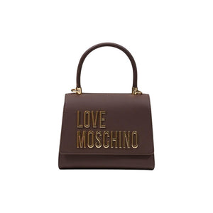 Love Moschino Braune Handtasche aus Polyethylen