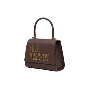 Love Moschino Braune Handtasche aus Polyethylen