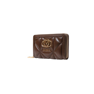 Love Moschino Braune Geldbörse aus Polyethylen