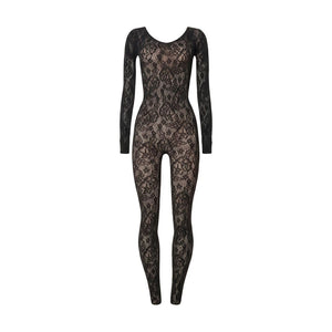 Wolford Schwarzer Polyamid-Jumpsuit