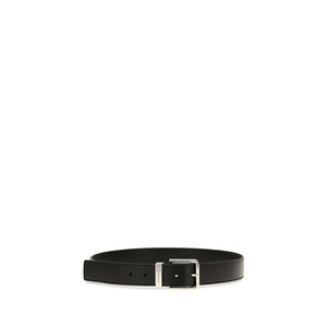 Givenchy Schwarzer Kalbsleder Bos Taurus Regular Gürtel