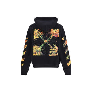 Off-White Schwarzer Baumwoll-Sweatshirt