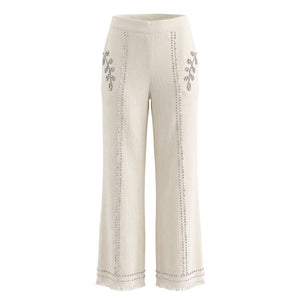 Trussardi Jeans Weiße Baumwollhose für Damen