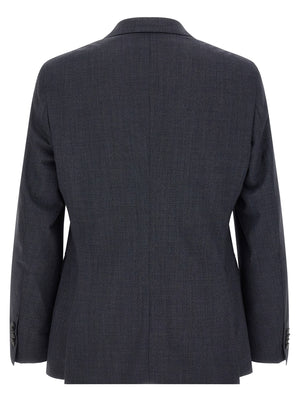 Hugo Boss Blaues Zweiteiler-Anzug aus Polyester