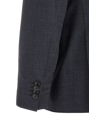 Hugo Boss Blaues Zweiteiler-Anzug aus Polyester