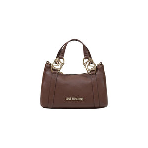 Love Moschino Braune Handtasche aus Polyethylen