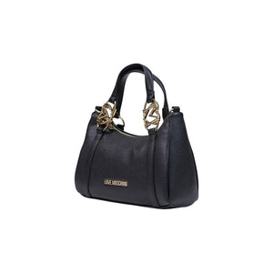 Love Moschino Schwarze Handtasche aus Polyethylen
