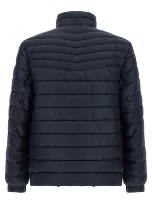 Blue Polyamide Full-Length Jacket