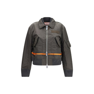 Sacai Zweifarbige Nylon-Bomberjacke