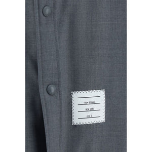 Thom Browne Graues Wollhemd Oves Aries