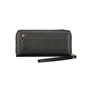 Guess Jeans Nero Damen-Portemonnaie aus Polyurethan
