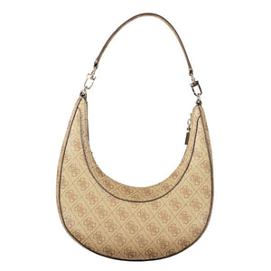 Guess Jeans Beige Polyurethane Damen Handtasche