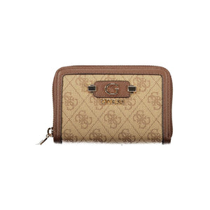 Guess Jeans Beige Polyurethane Damen Geldbörse