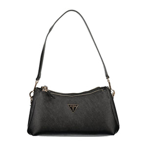 Guess Jeans Schwarze Handtasche aus Polyethylen