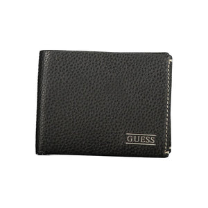 Guess Jeans Schwarzes Leder Portemonnaie