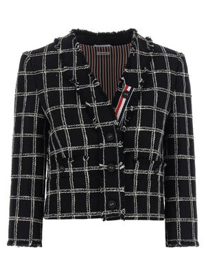 Thom Browne Lila Baumwollblazer
