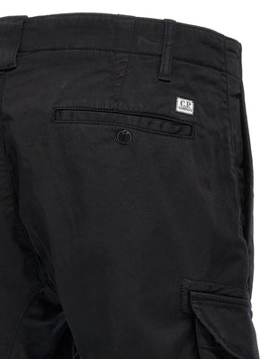 C.P. Company Schwarze Cargo-Hose aus Baumwolle