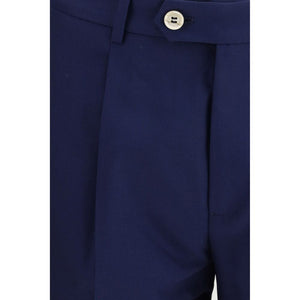 Brunello Cucinelli Blauer Wollanzug Oves Aries Zweiteiler