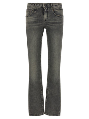 R13 Schwarze Bootcut-Jeans aus Baumwolle
