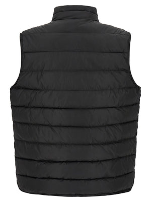 Dolce & Gabbana Schwarze ärmellose Jacke aus Polyester