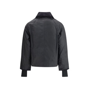 Barbour Schwarze Baumwoll-Shell-Jacke