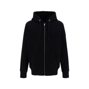 Moose Knuckles Schwarzer Hoodie aus Polyester