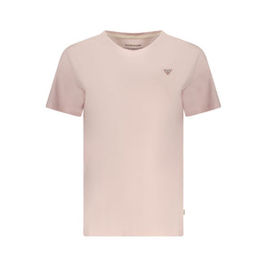 Guess Jeans Rosa Baumwoll-T-Shirt für Damen