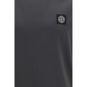 Stone Island Graues Baumwoll-T-Shirt