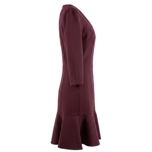 Trussardi Jeans Rotes Viskose-Kleid