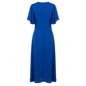Trussardi Jeans Blaues Damenkleid aus Polyester