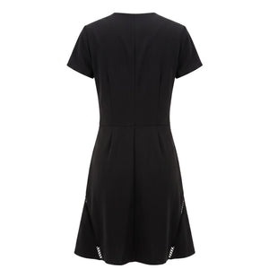 Trussardi Jeans Schwarzes Polyesterkleid