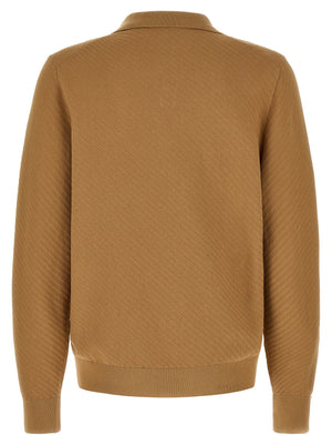Hugo Boss Braunes Baumwoll-Polohemd