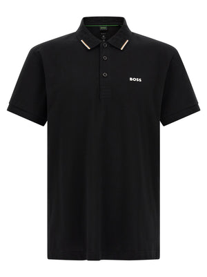 Hugo Boss Schwarzes Baumwoll-Poloshirt