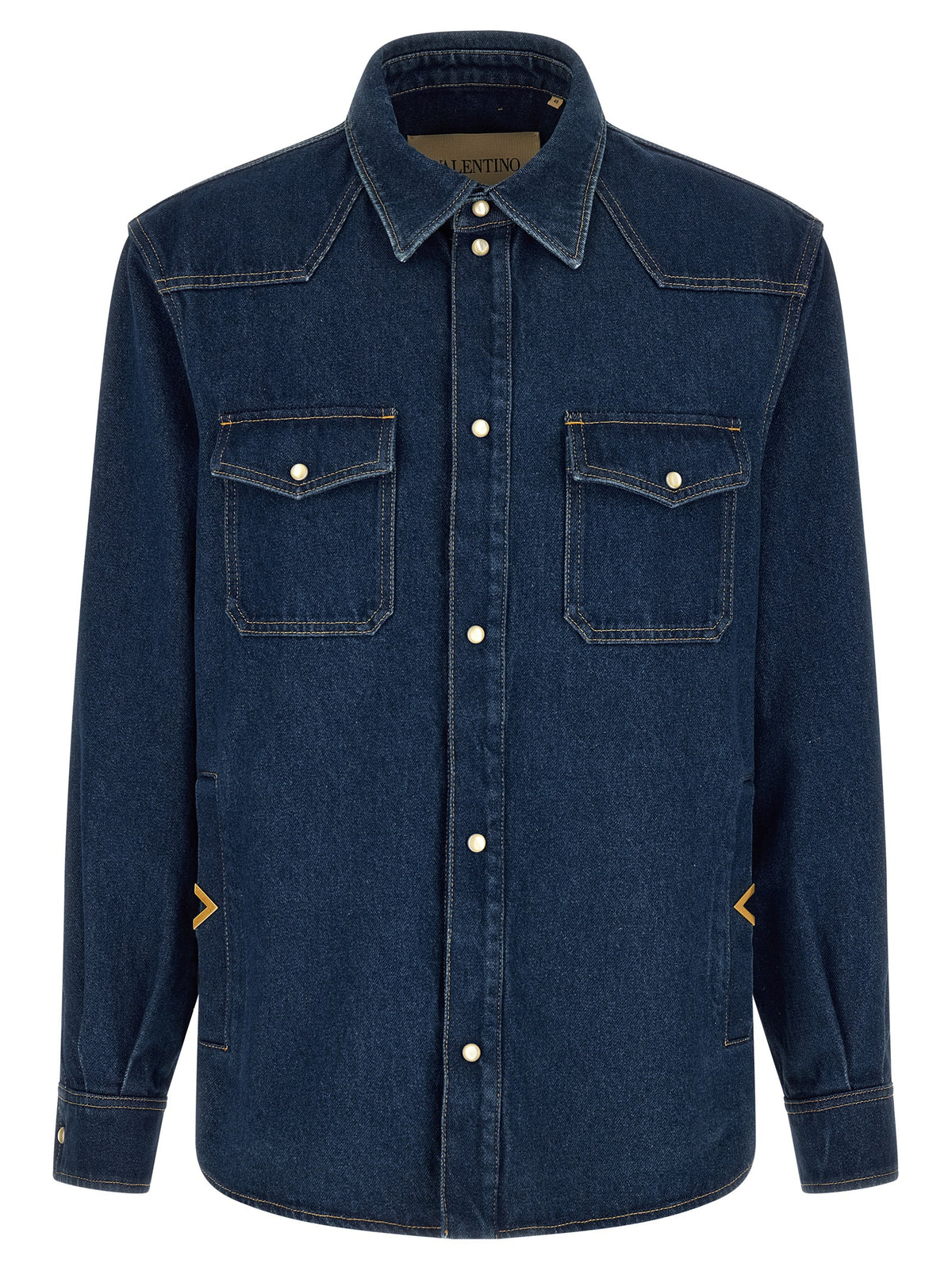 Valentino Garavani Blaue Baumwollbluse