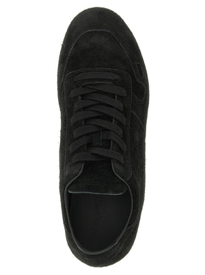 Rick Owens Bicolor Calfskin Low Top Sneakers