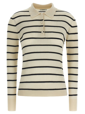 Max Mara Blaues Kaschmir-Poloshirt