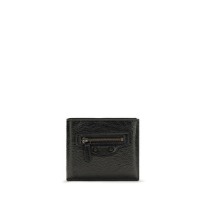 Balenciaga Schwarzes Lamm Ovis Aries Aries Portemonnaie