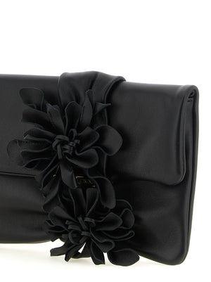 Jimmy Choo Schwarze Lammleder-Clutch