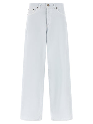 Haikure Weiße Baumwolljeans im Relaxed Fit
