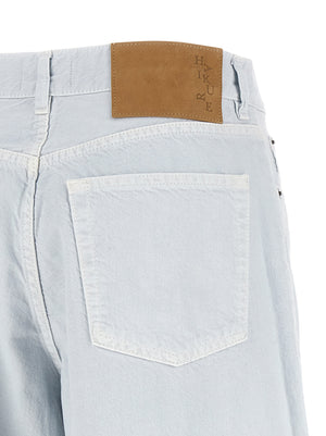 Haikure Weiße Baumwolljeans im Relaxed Fit