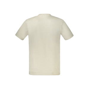 Beige Cotton Men's T-Shirt