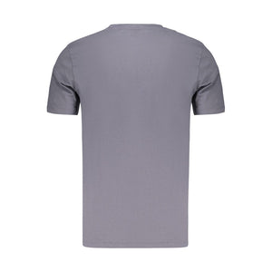 Blue Cotton Men's T-Shirt