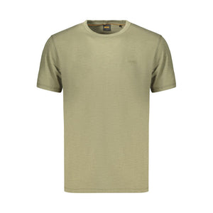 Green Cotton Men's T-Shirt